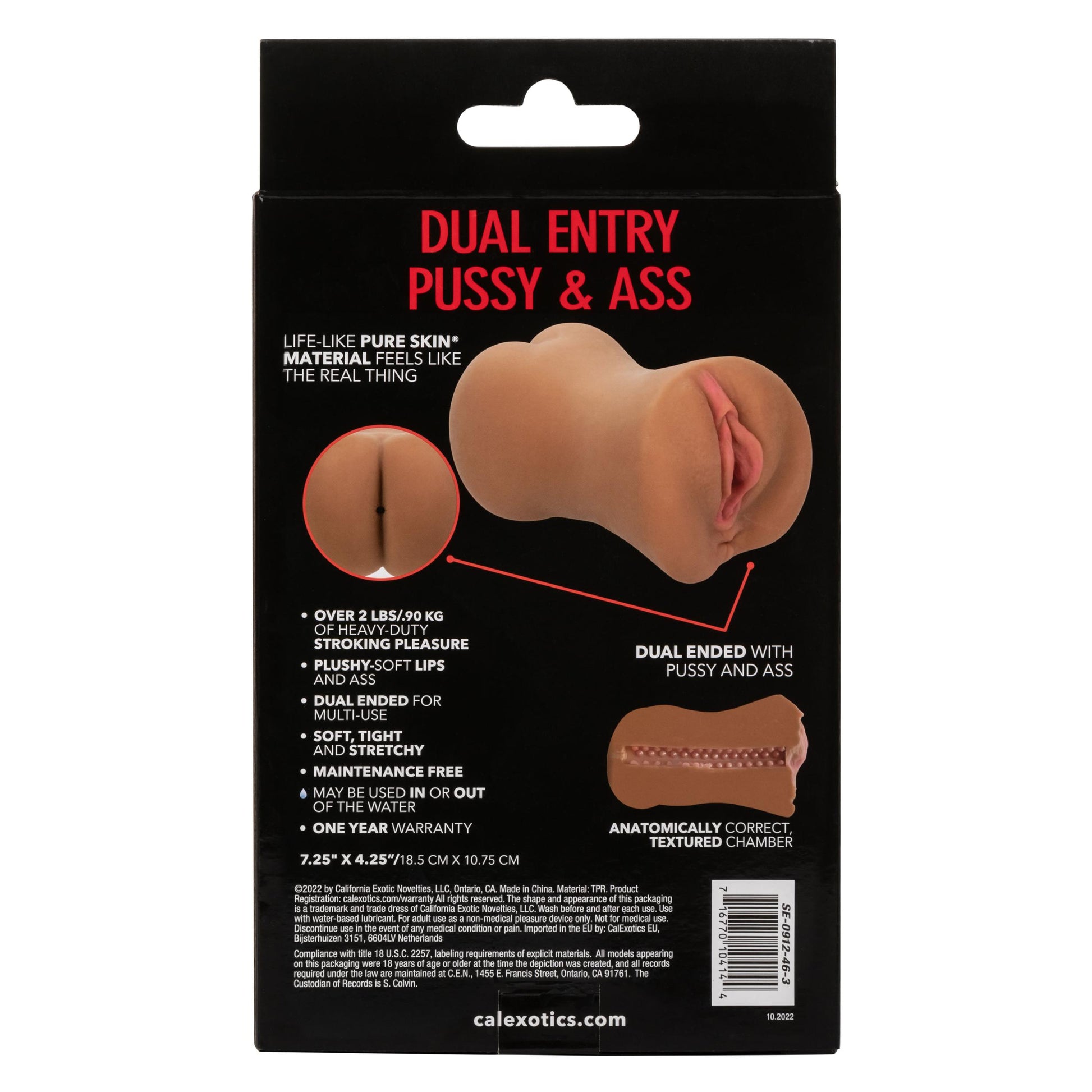 Stroke It Dual Entry Pussy and Ass - Brown - Not Very Vanilla