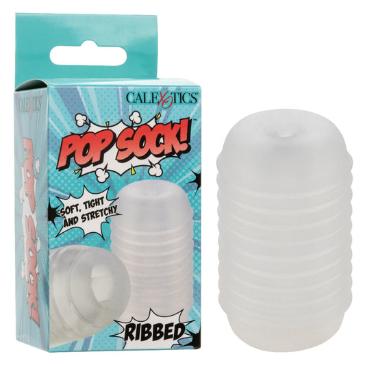 Pop Sock Ribbed - Clear - Not Very Vanilla