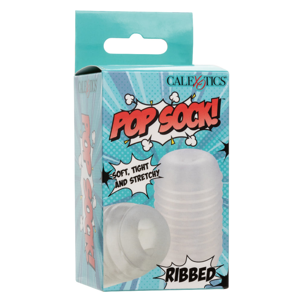 Pop Sock Ribbed - Clear - Not Very Vanilla