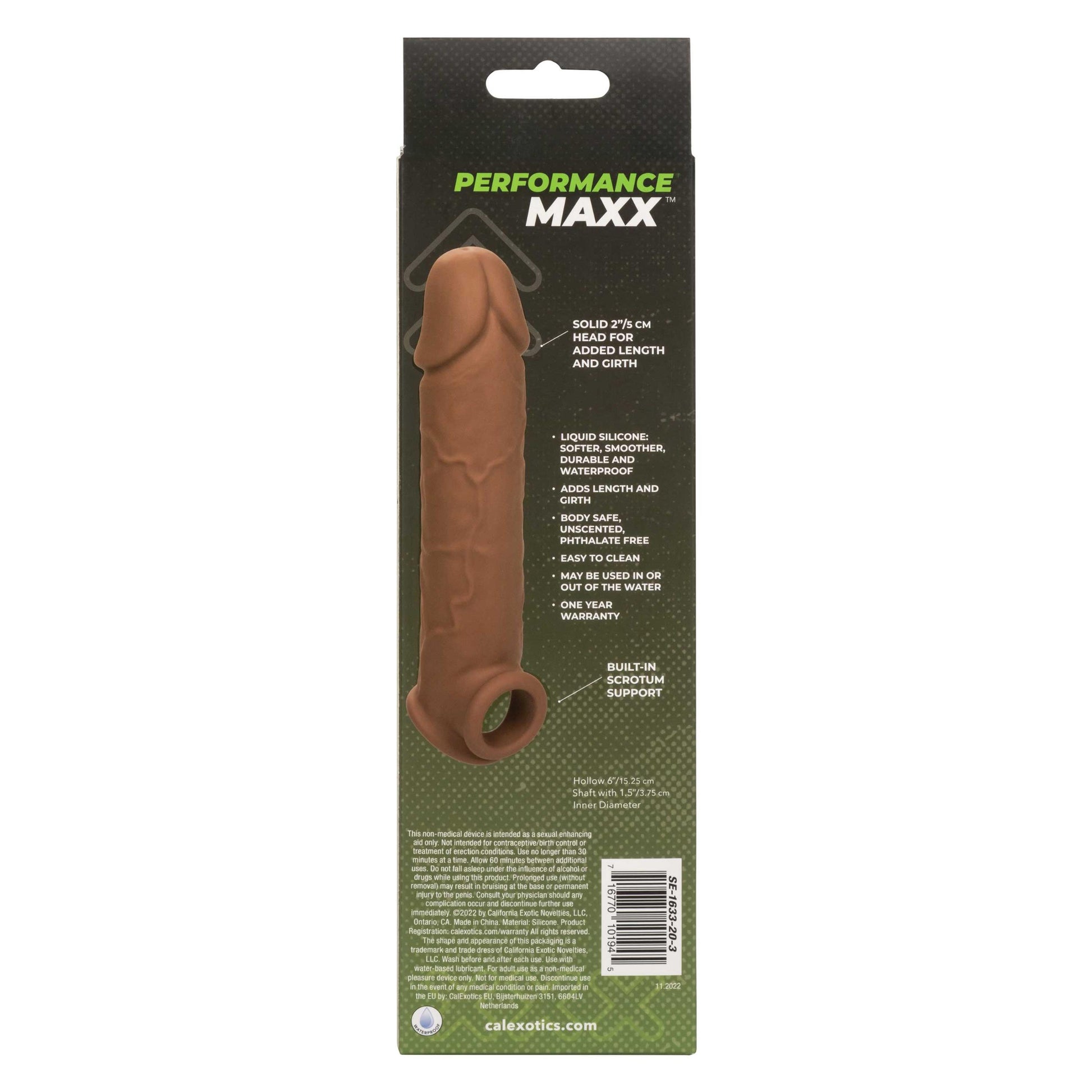 Performance Maxx Life-Like Extension 8 Inch - Brown - Not Very Vanilla