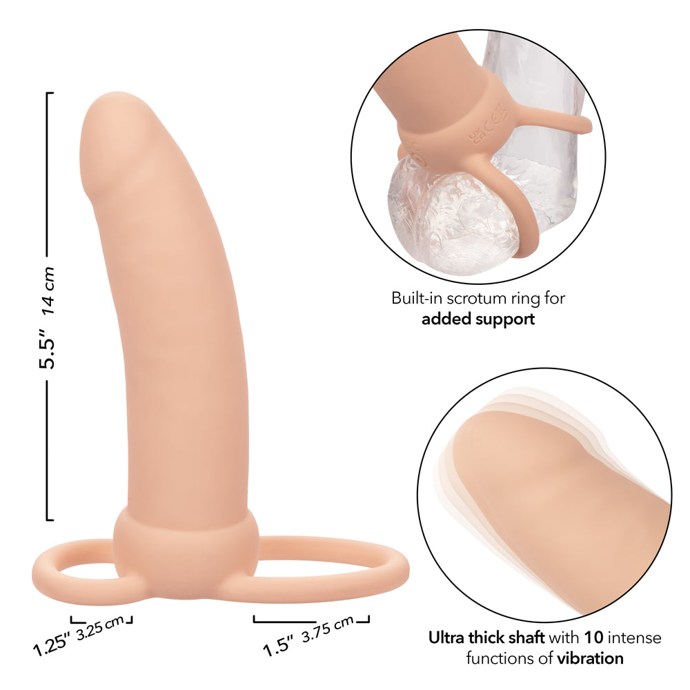 Performance Maxx Rechargeable Thick Dual Penetrator - Ivory - Not Very Vanilla