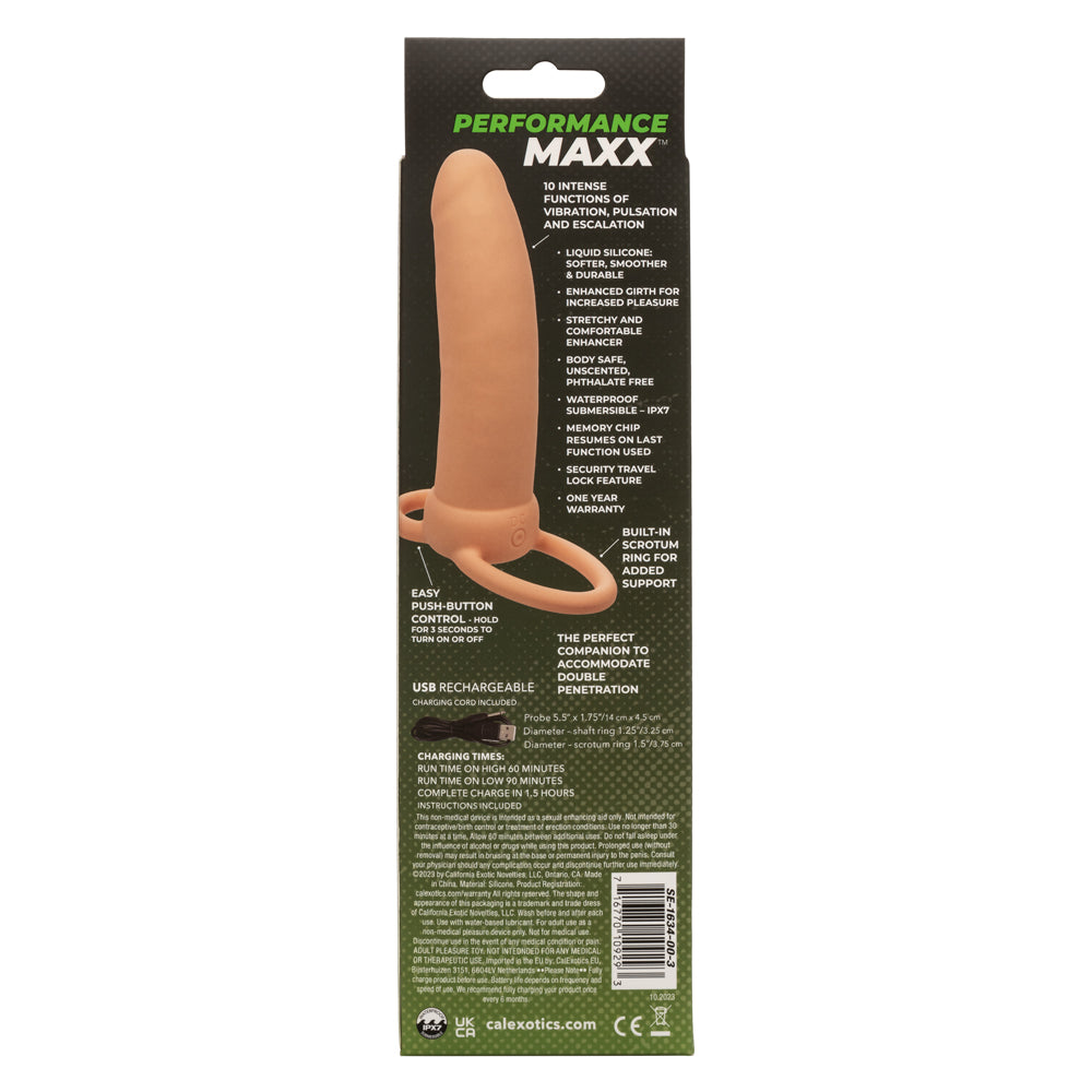 Performance Maxx Rechargeable Thick Dual Penetrator - Ivory - Not Very Vanilla