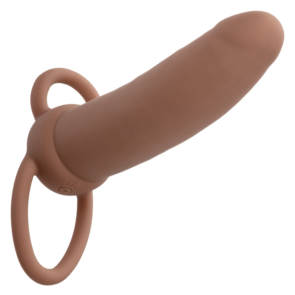 Performance Maxx Rechargeable Thick Dual Penetrator - Brown - Not Very Vanilla