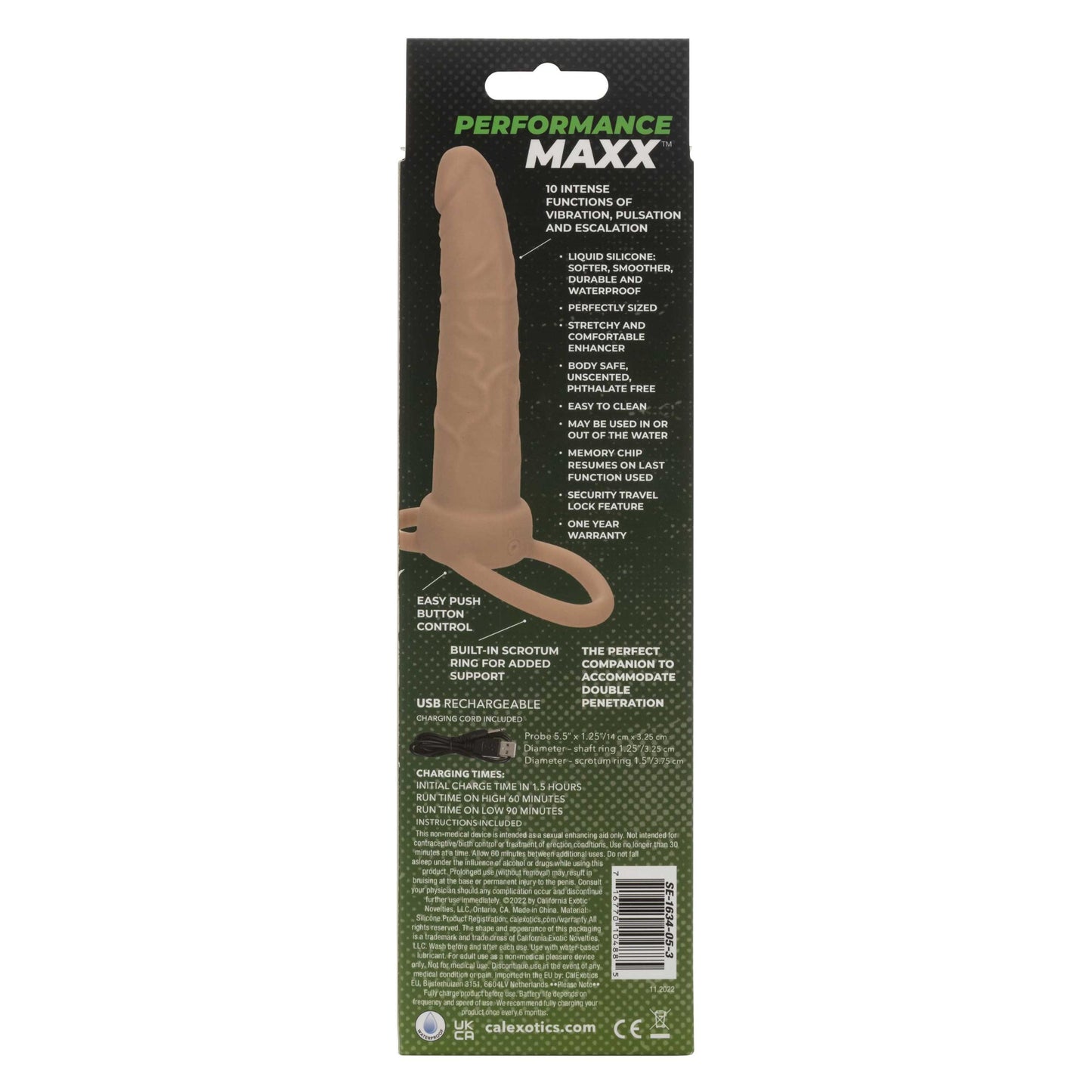 Performance Maxx Rechargeable Dual Penetrator - Ivory - Not Very Vanilla