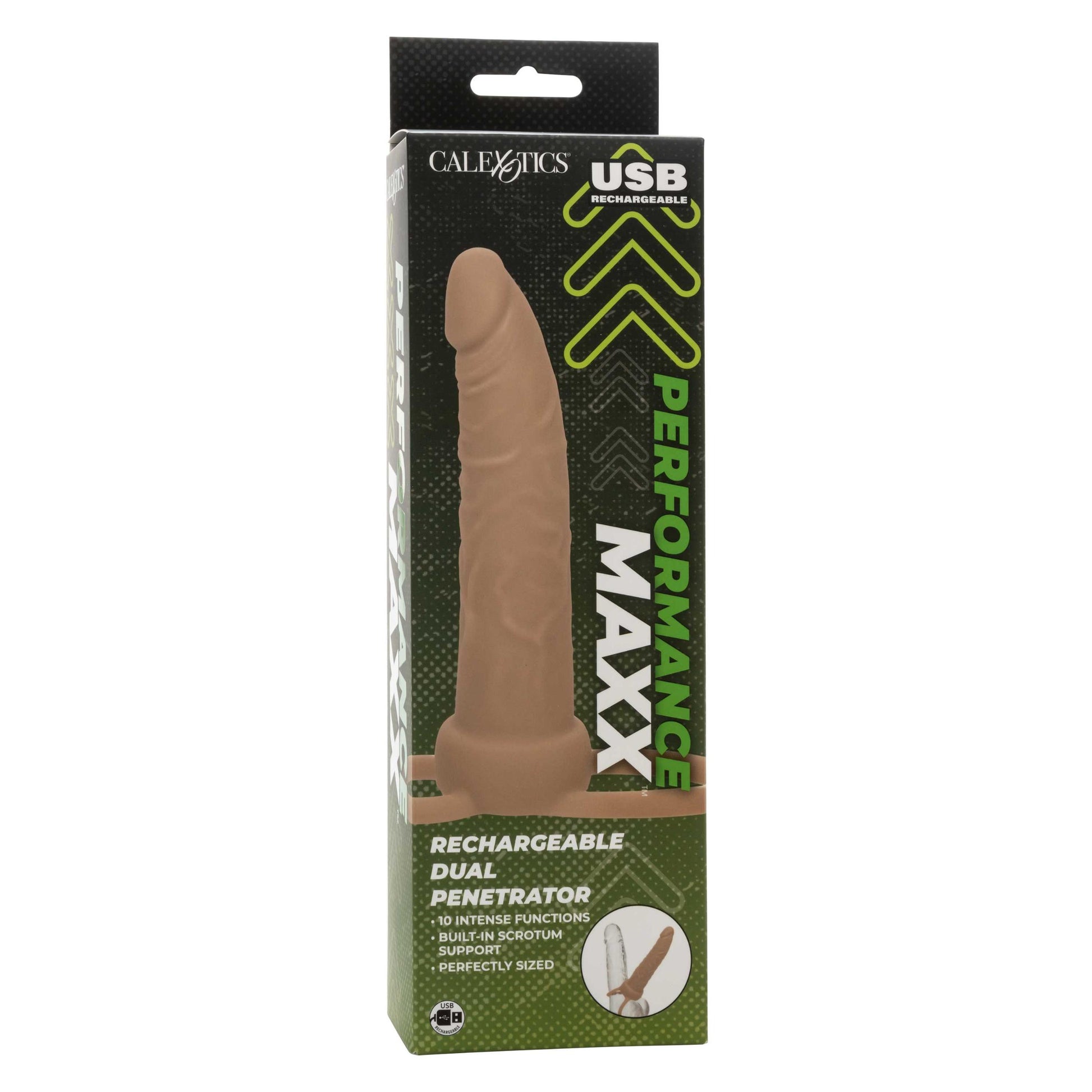 Performance Maxx Rechargeable Dual Penetrator - Ivory - Not Very Vanilla