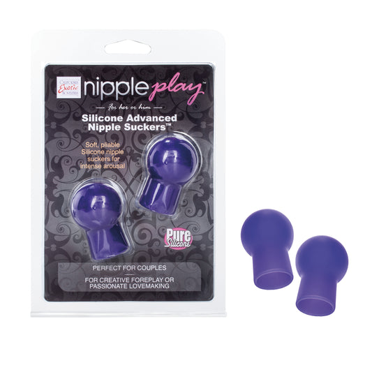 Nipple Play Silicone Advanced Nipple Suckers - Purple - Not Very Vanilla