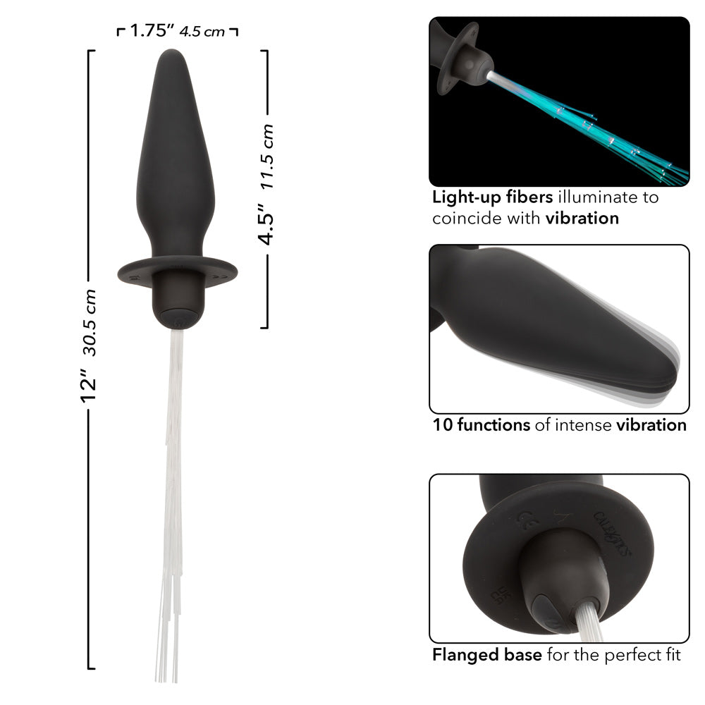 Southern Lights - Vibrating Light Up Anal Probe - Black - Not Very Vanilla