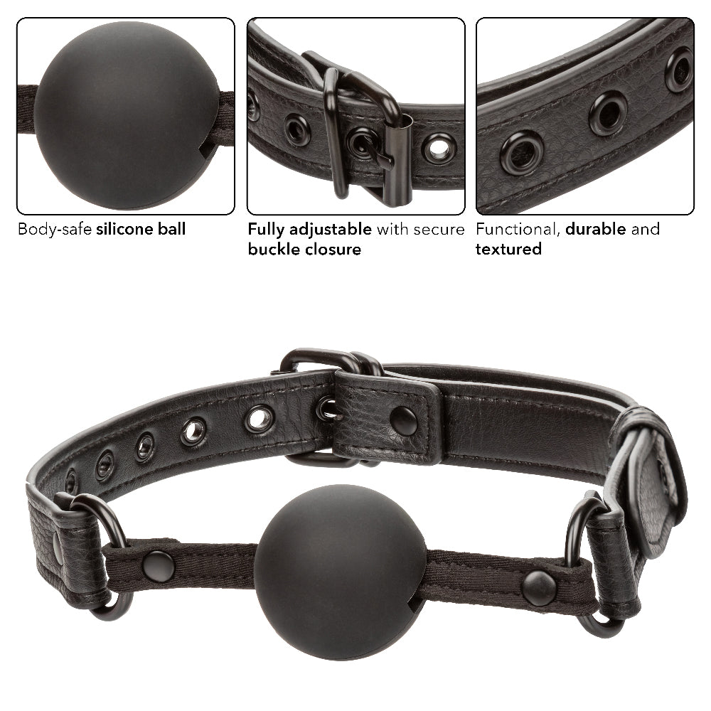 Nocturnal Collection Ball Gag - Black - Not Very Vanilla