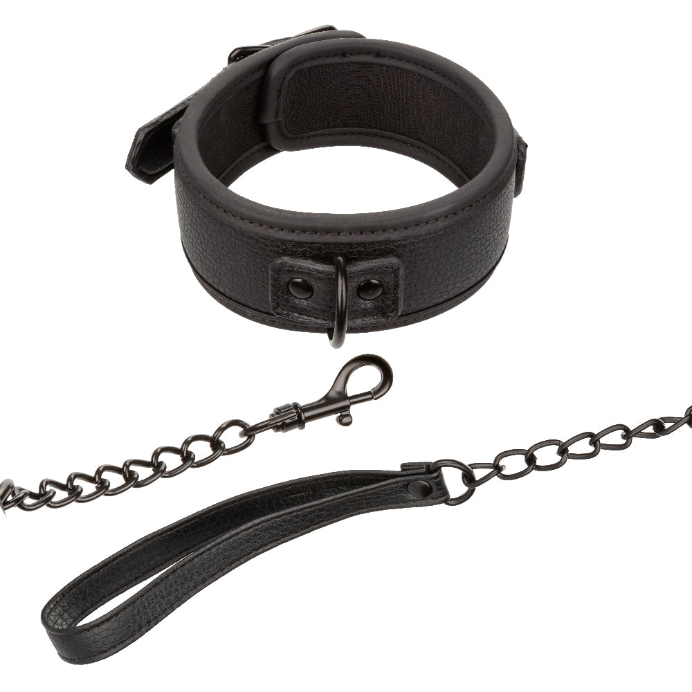 Nocturnal Collection Collar and Leash - Black - Not Very Vanilla