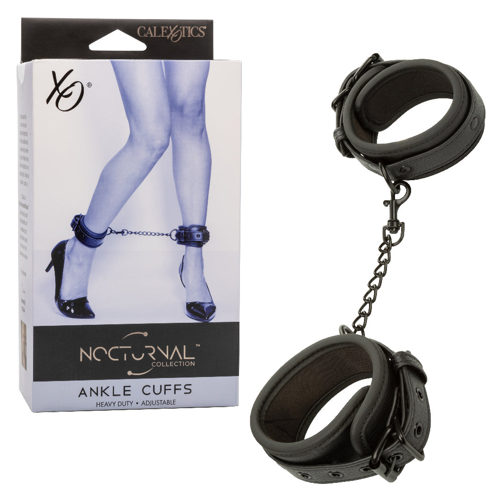 Nocturnal Collection Ankle Cuffs - Black - Not Very Vanilla