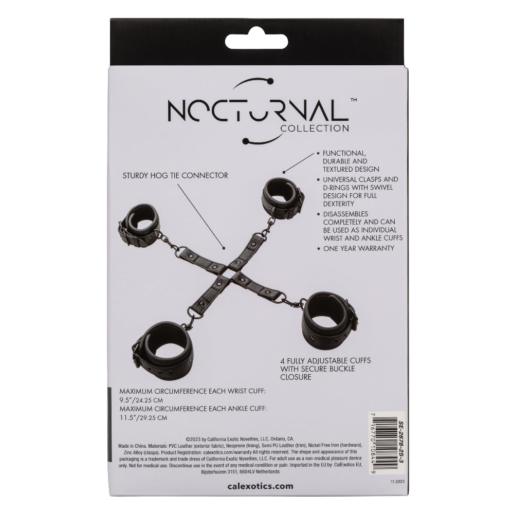 Nocturnal Collection Hog Tie - Black - Not Very Vanilla