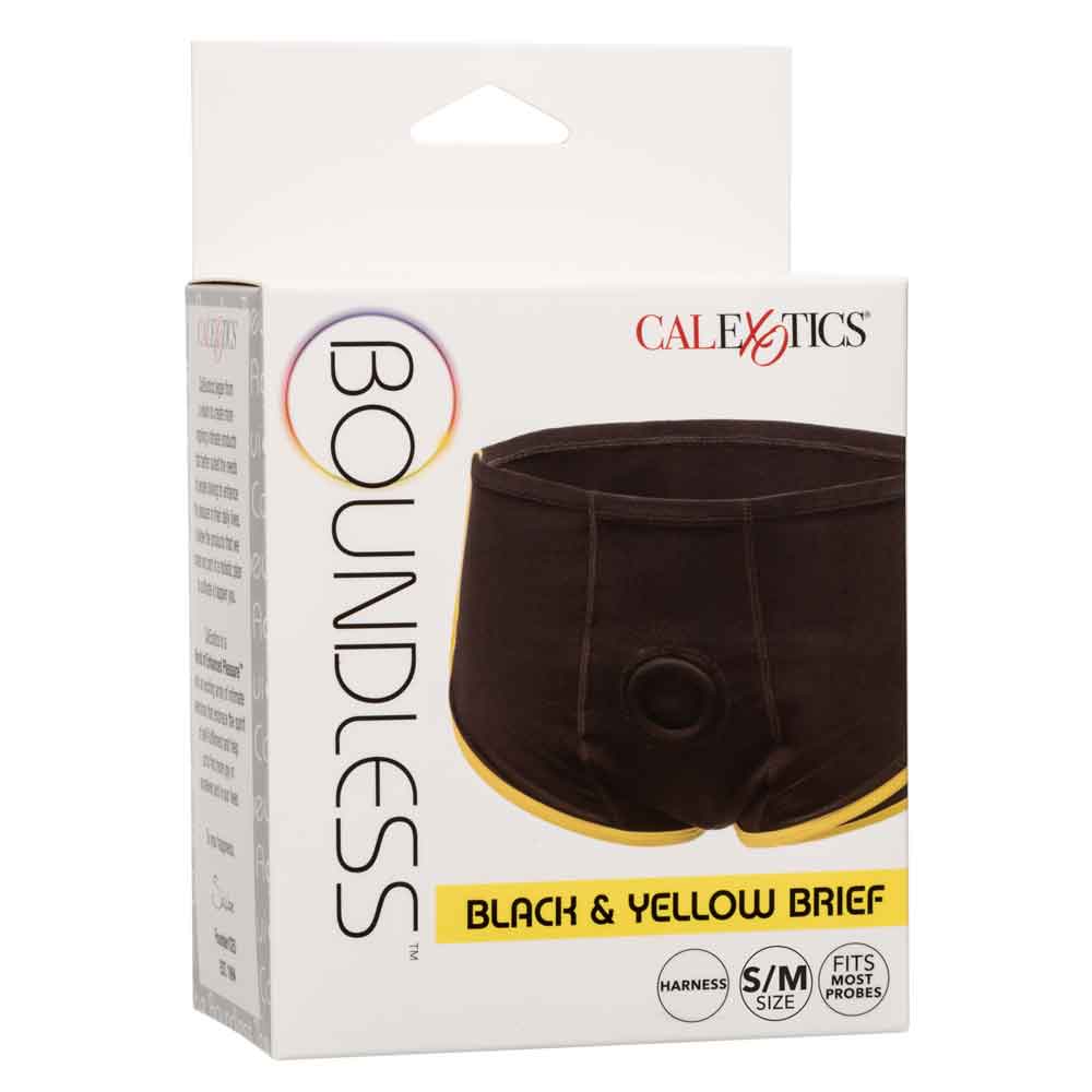 Boundless Black and Yellow Brief - Small/medium - Black/yellow - Not Very Vanilla