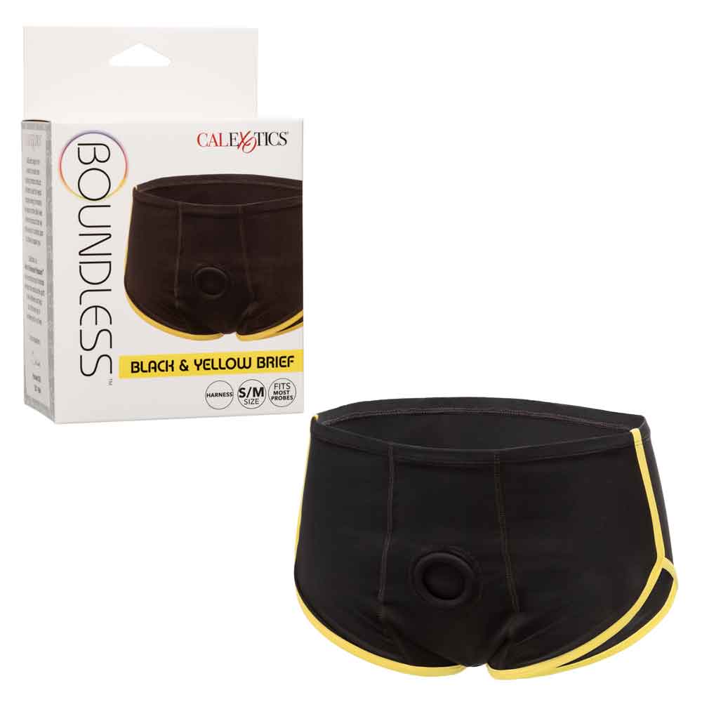 Boundless Black and Yellow Brief - Small/medium - Black/yellow - Not Very Vanilla