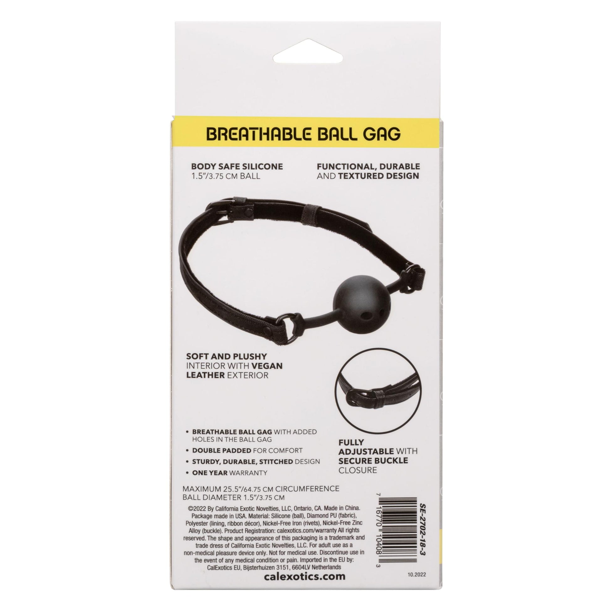 Boundless Breathable Ball Gag - Black - Not Very Vanilla