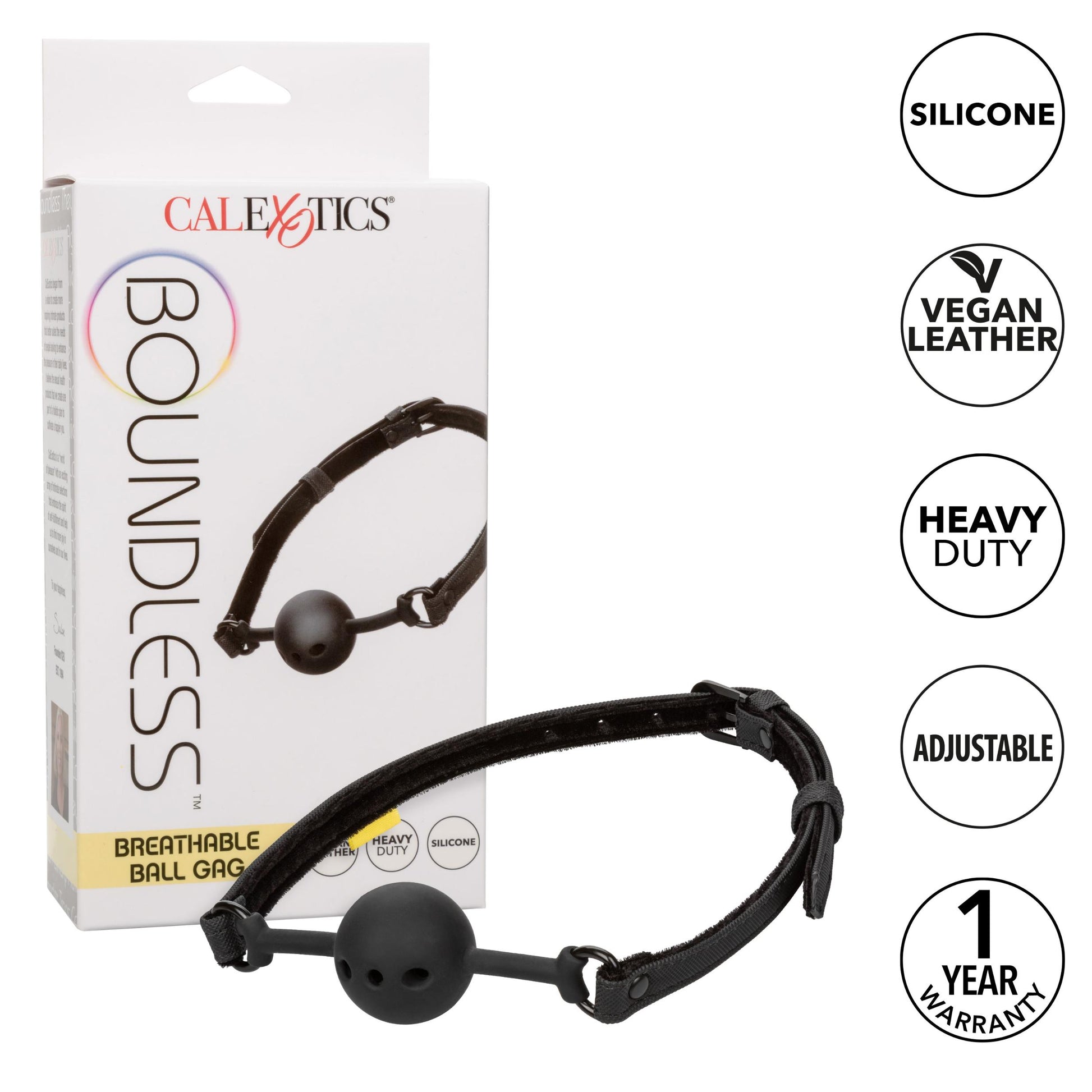 Boundless Breathable Ball Gag - Black - Not Very Vanilla