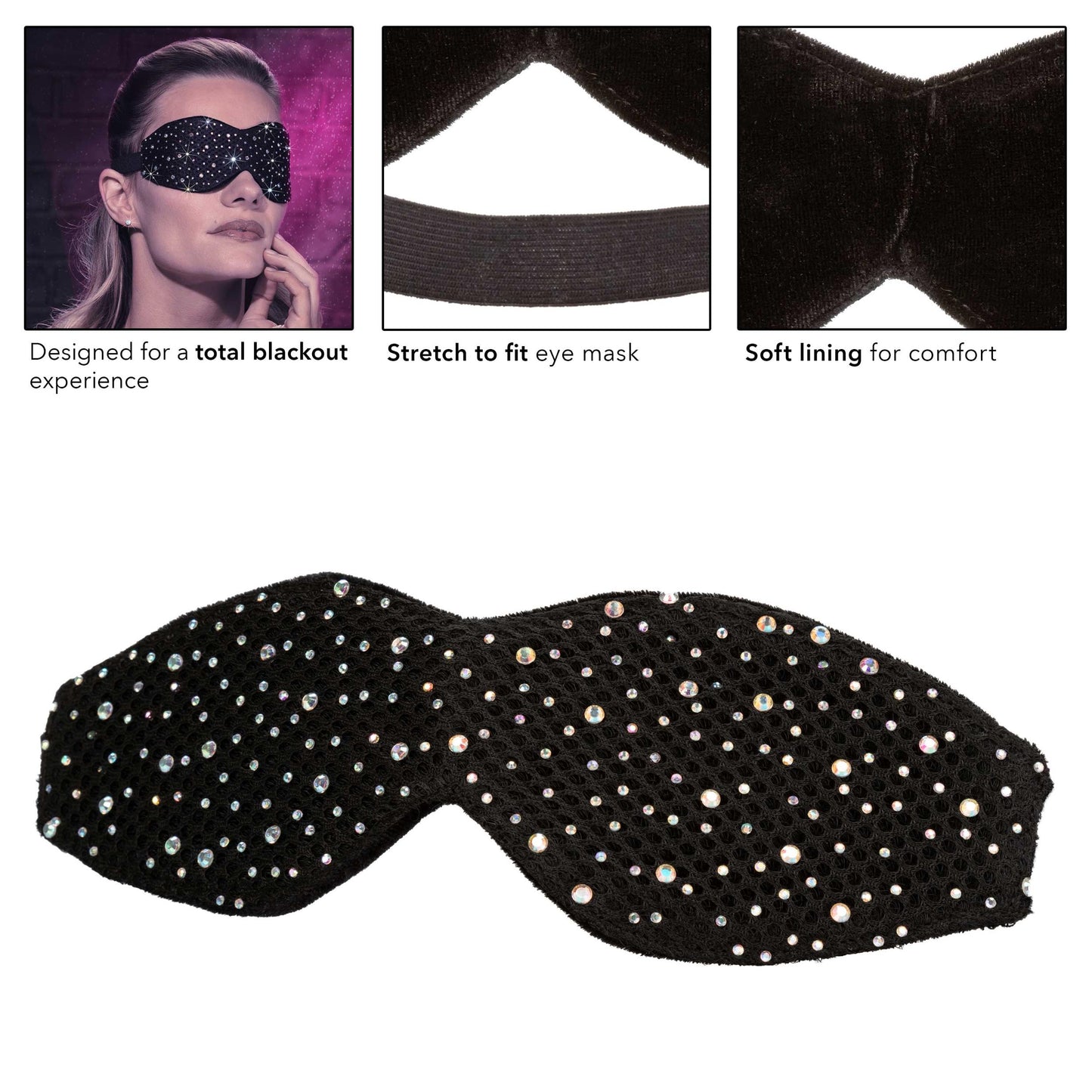 Radiance Blackout Eye Mask - Black - Not Very Vanilla