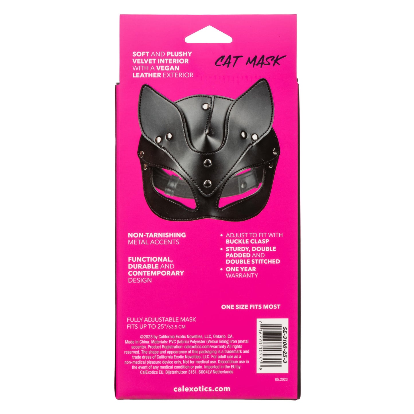 Euphoria Collection Cat Mask - Black - Not Very Vanilla