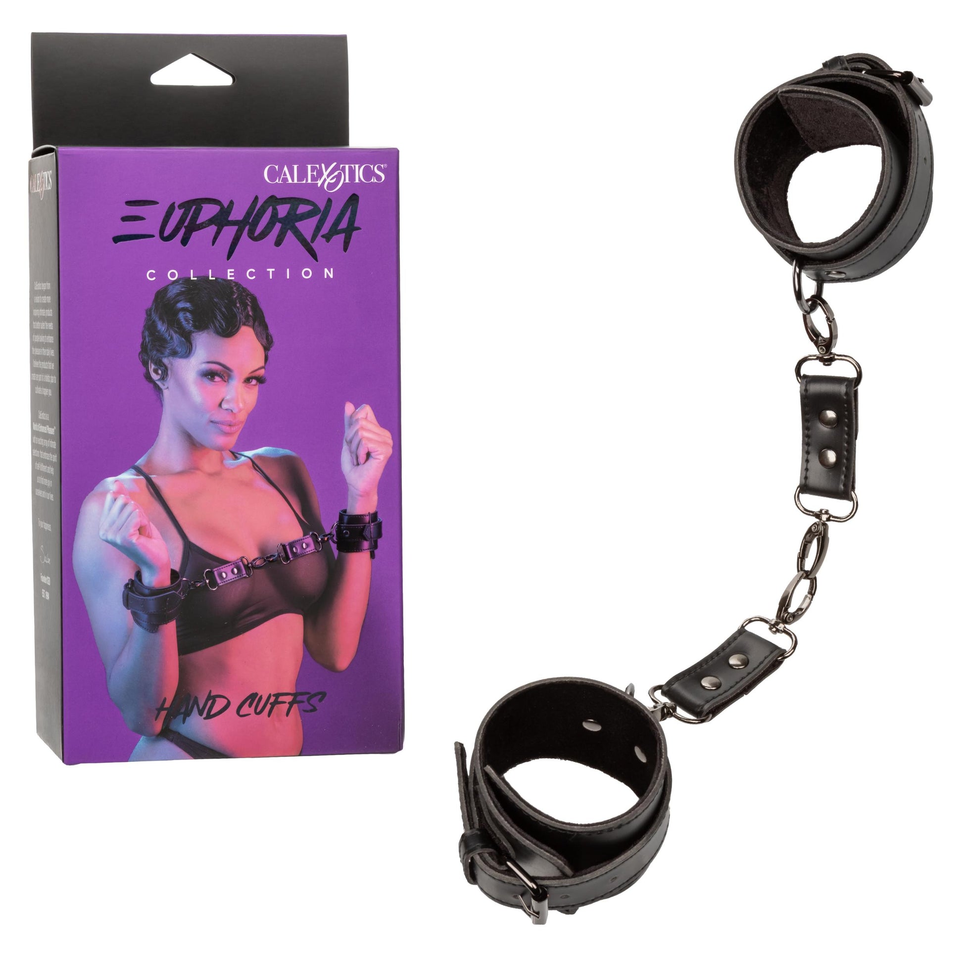 Euphoria Collection Hand Cuffs - Black - Not Very Vanilla