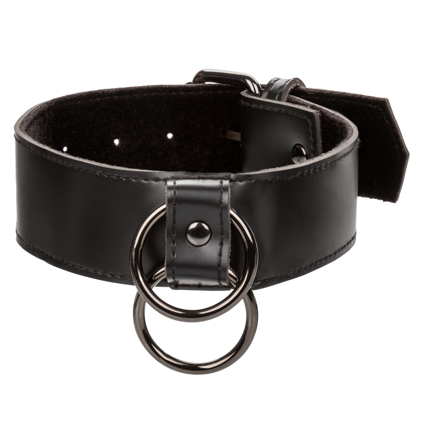 Euphoria Collection Collar With Chain Leash - Black - Not Very Vanilla