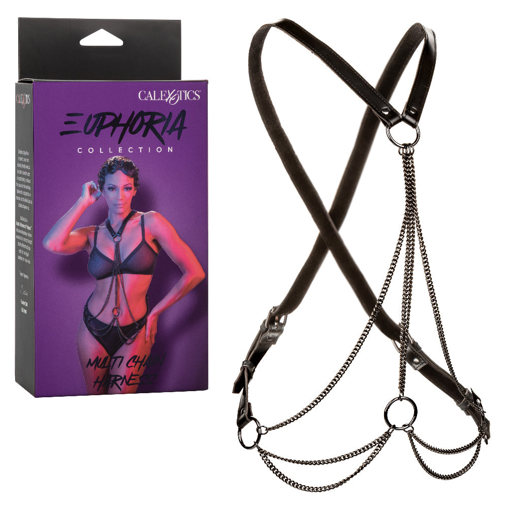 Euphoria Collection Multi Chain Harness - Black - Not Very Vanilla