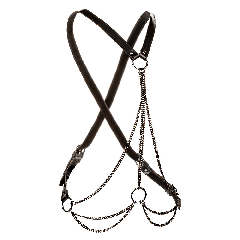 Euphoria Collection Plus Size Multi Chain Harness - Black - Not Very Vanilla