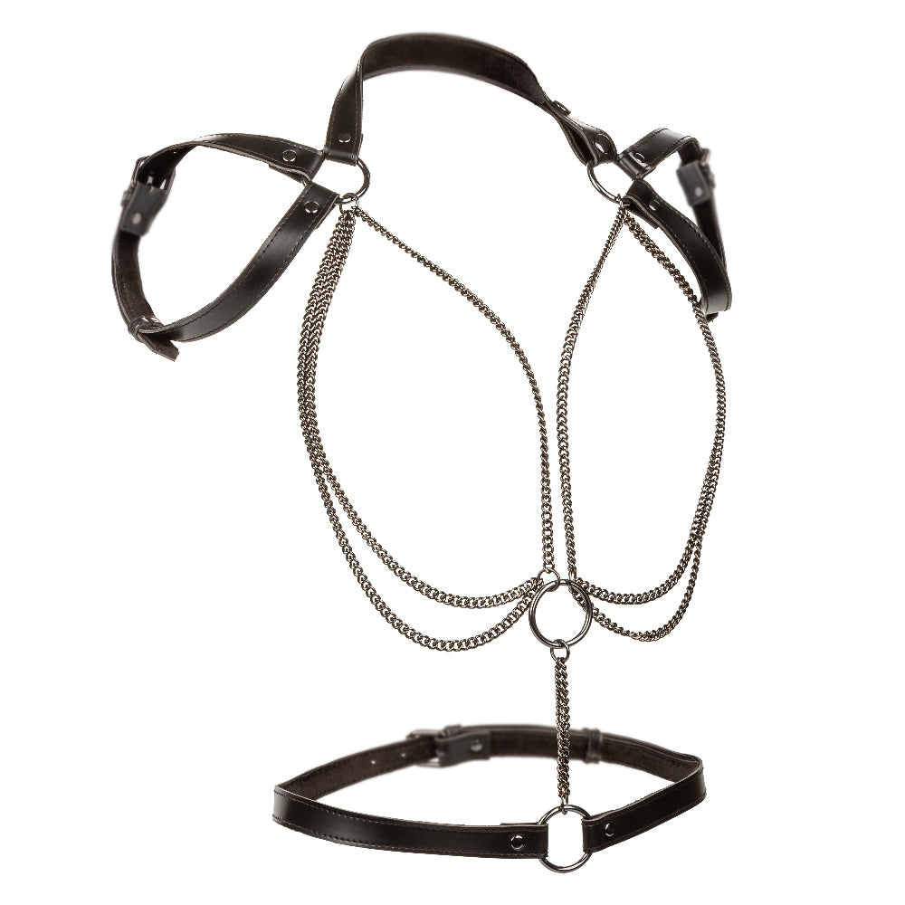 Euphoria Collection Multi Chain Halter - Black - Not Very Vanilla