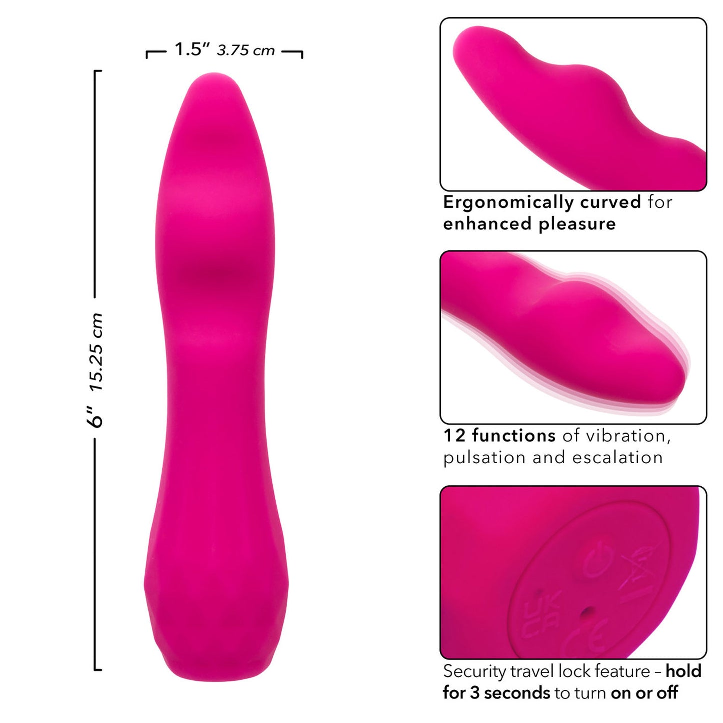 Gia Curved Pleaser - Pink - Not Very Vanilla