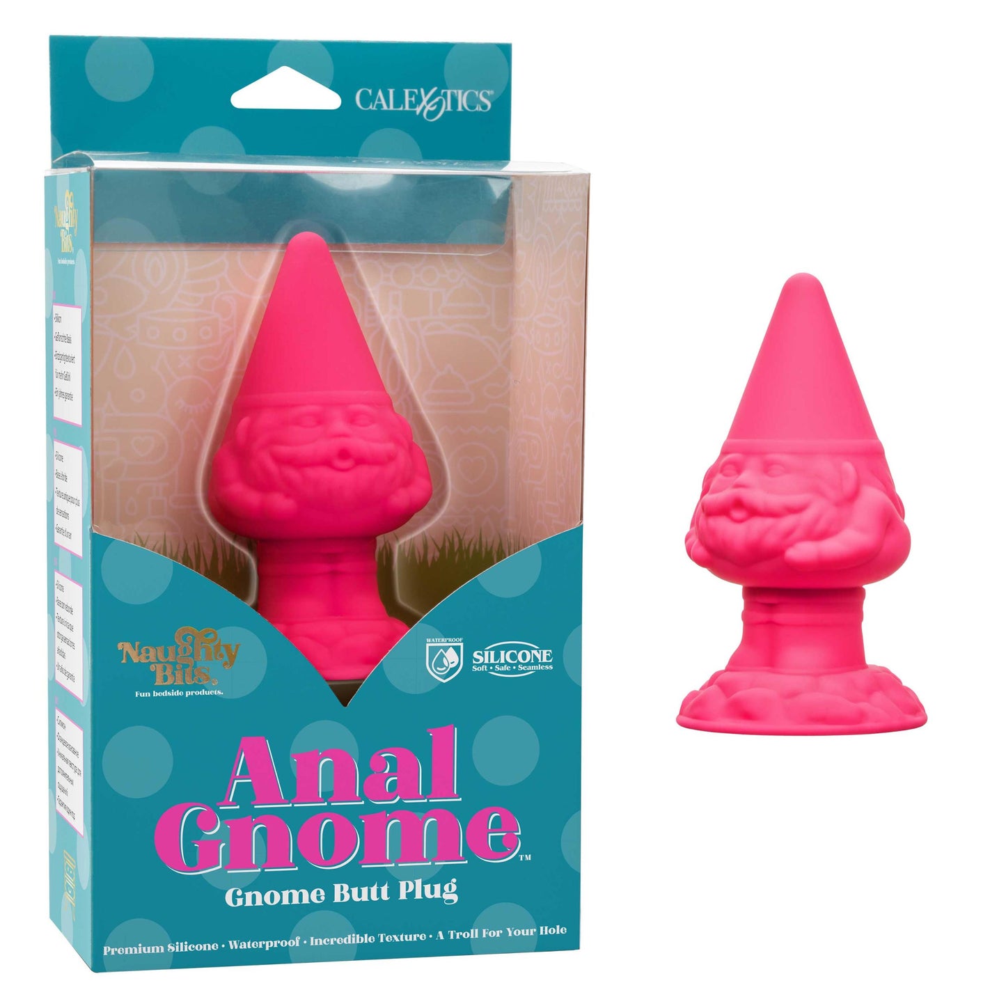 Naughty Bits Anal Gnome Gnome Butt Plug - Pink - Not Very Vanilla