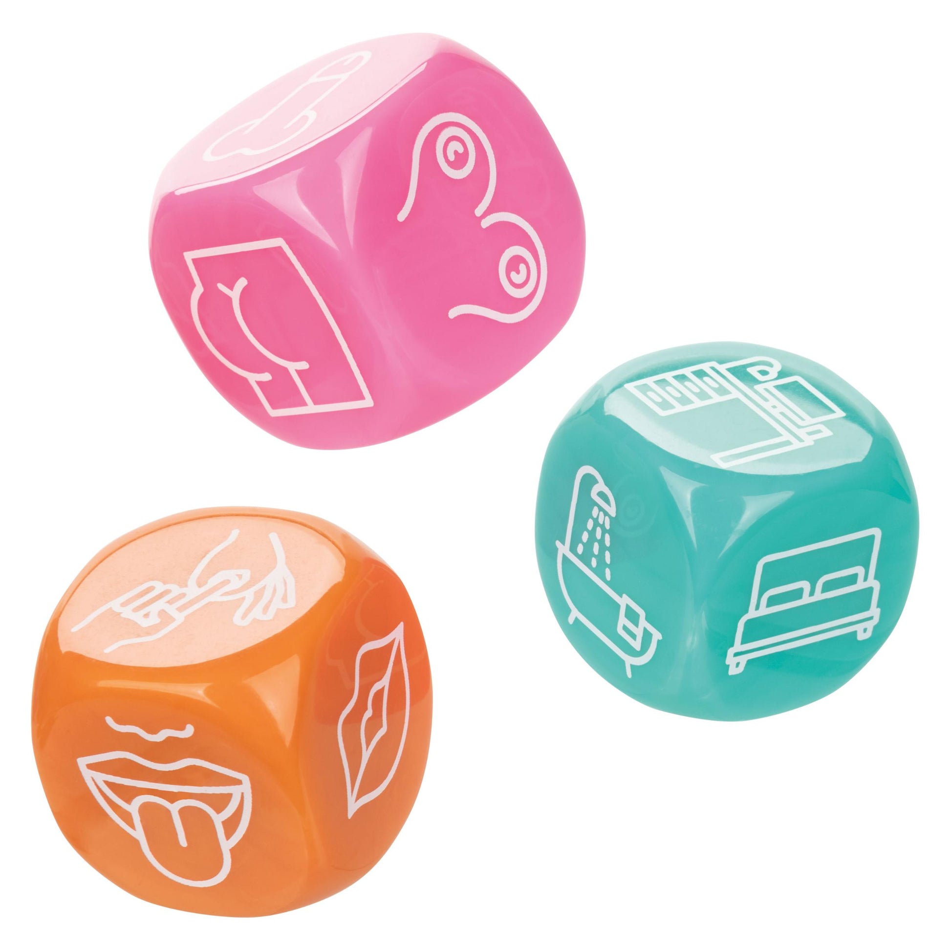 Naughty Bits Roll With It Icon - Based Sex Dice Game - Not Very Vanilla