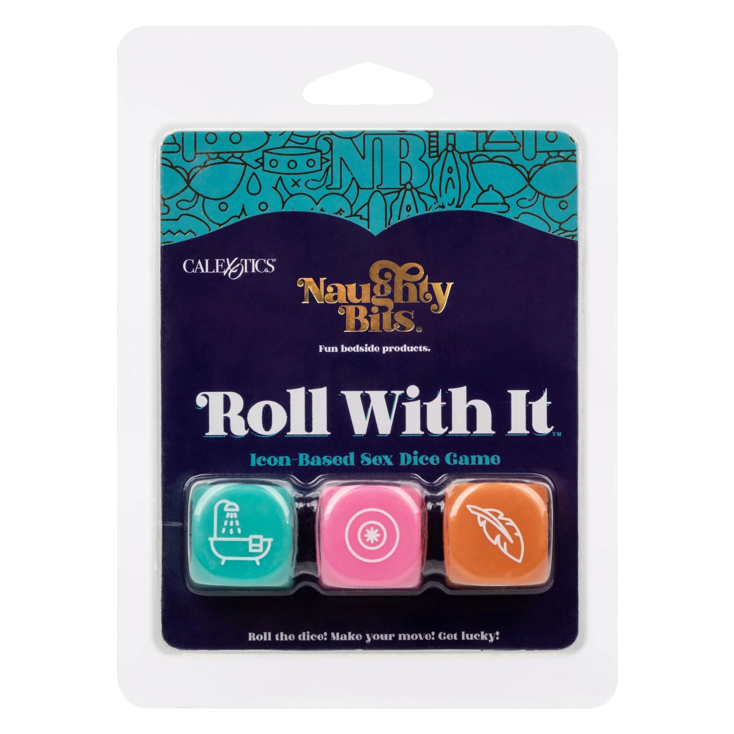 Naughty Bits Roll With It Icon - Based Sex Dice Game - Not Very Vanilla