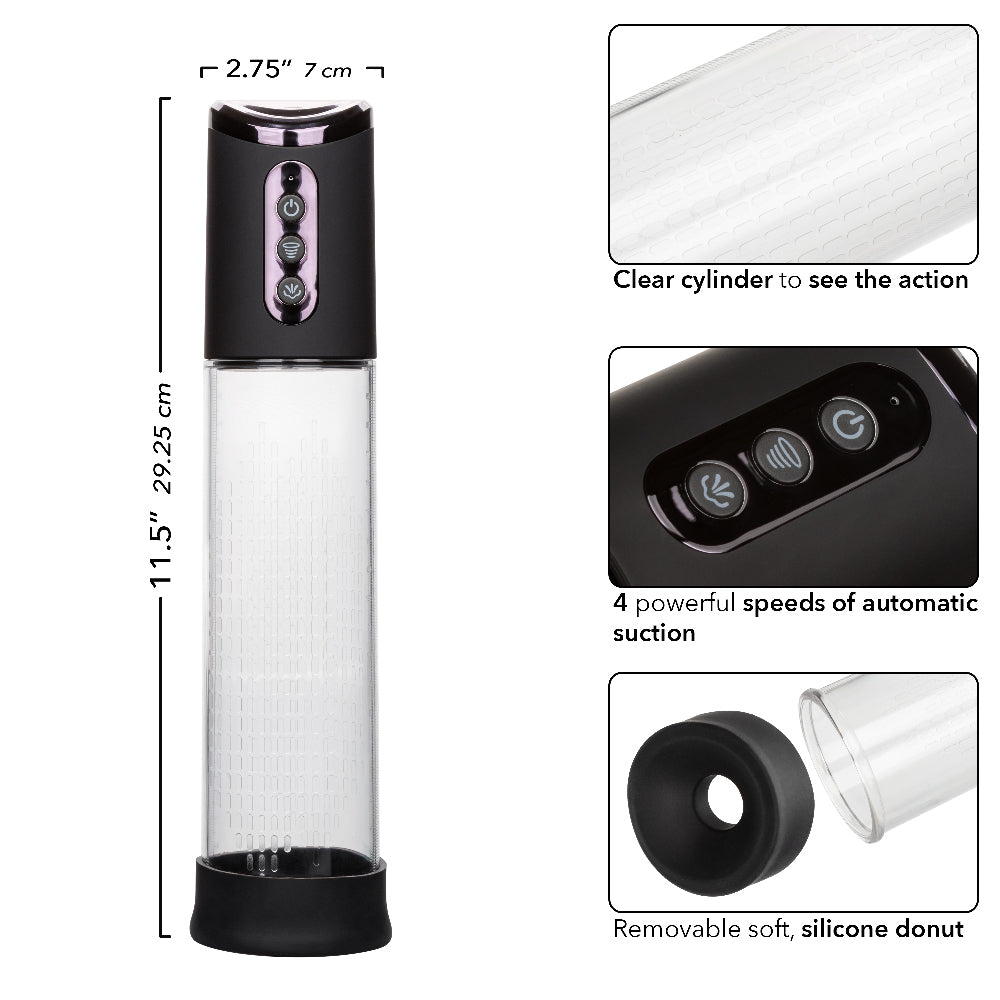 Peak Rechargeable Pump - Black/clear - Not Very Vanilla