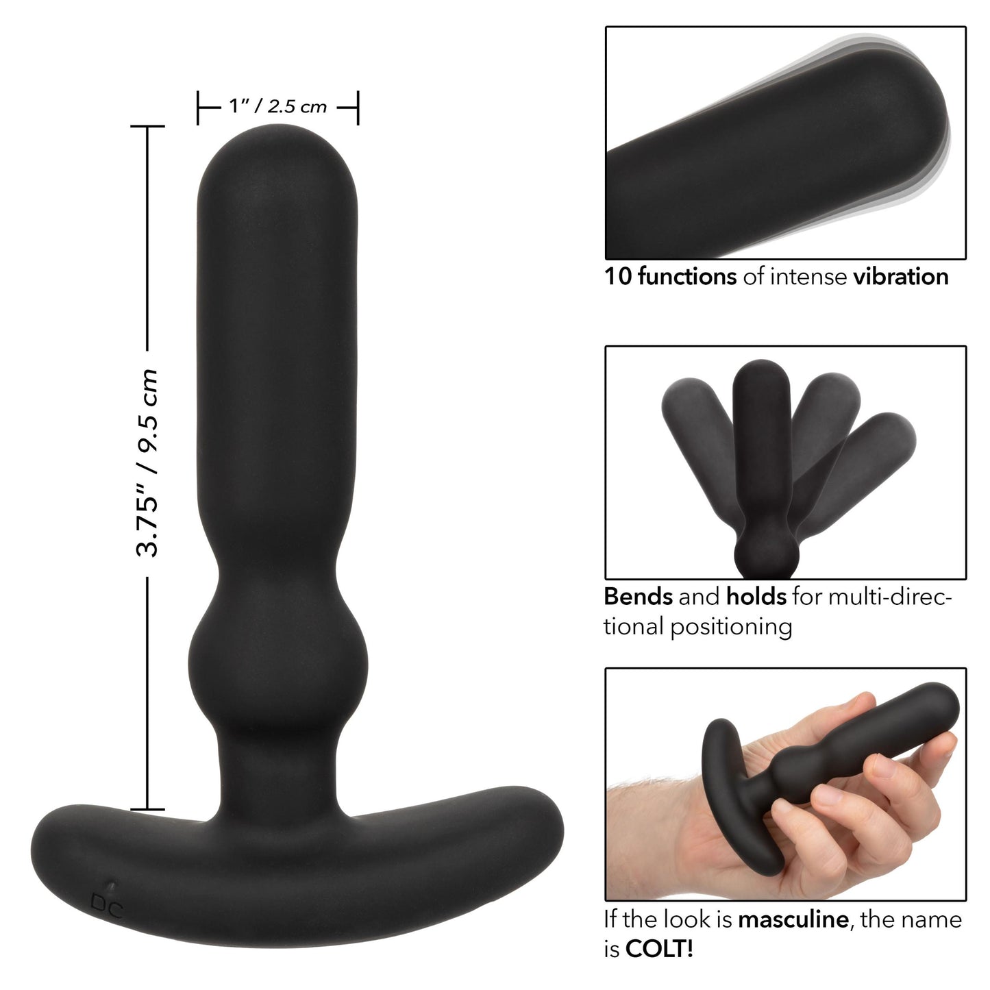 Colt Rechargeable Anal-T - Black - Not Very Vanilla