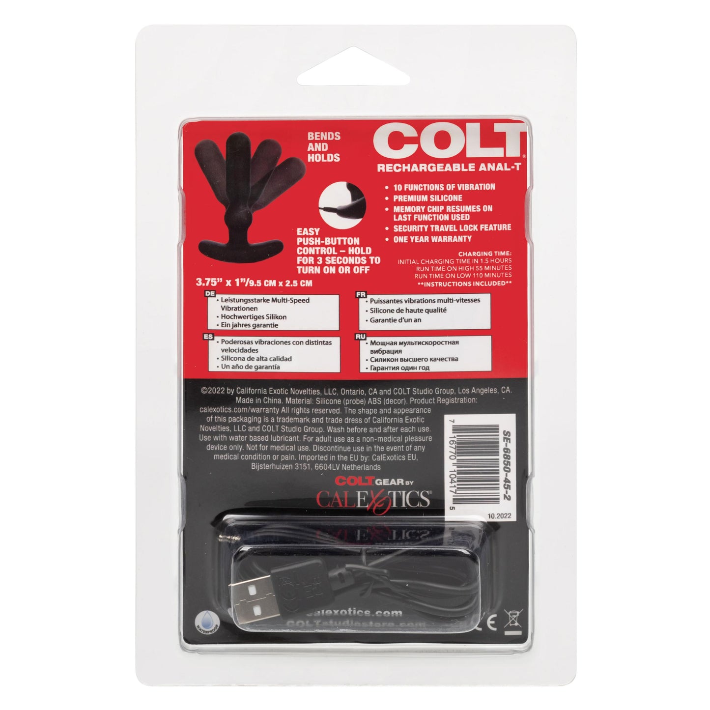 Colt Rechargeable Anal-T - Black - Not Very Vanilla