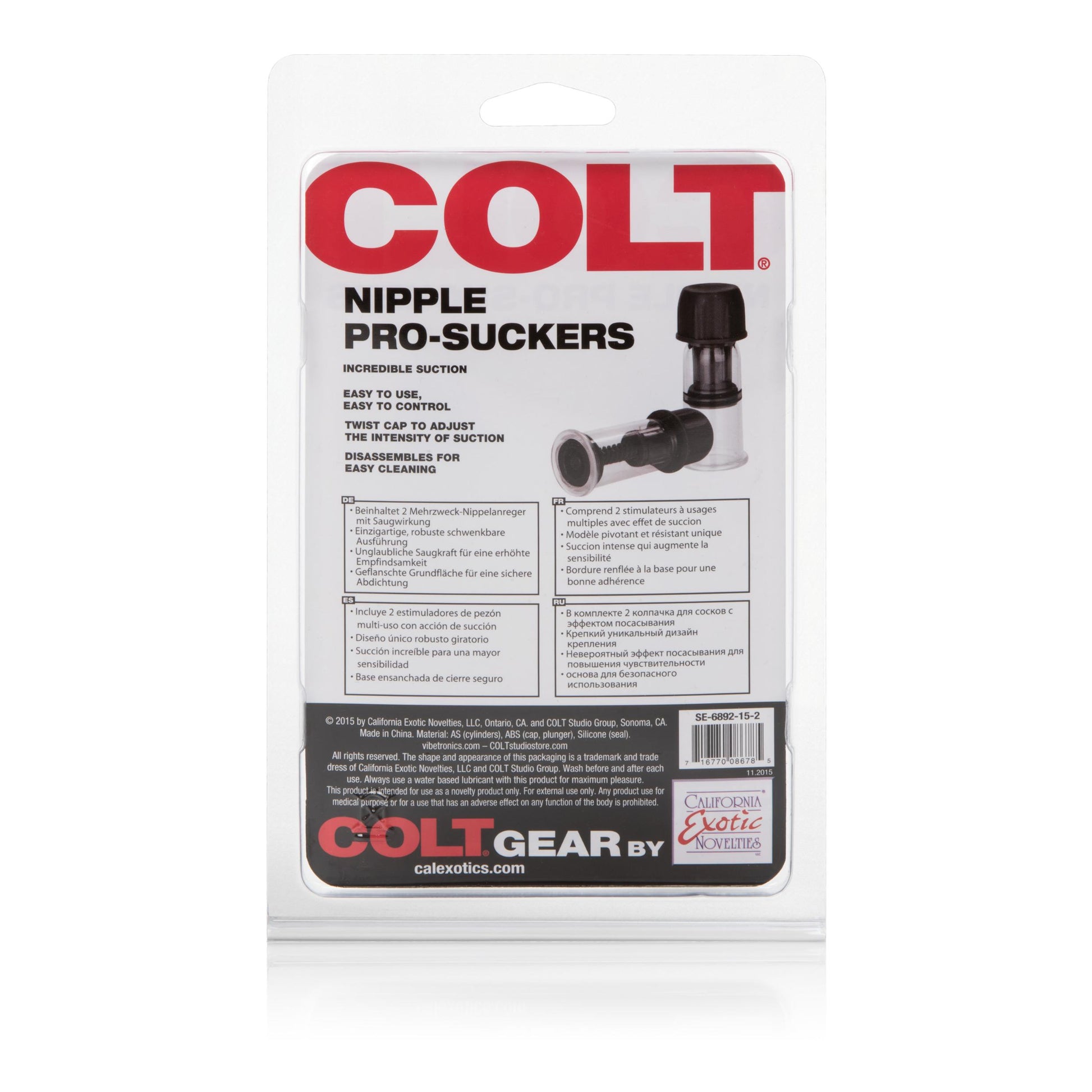 Colt Nipple Pro-Suckers - Black - Not Very Vanilla