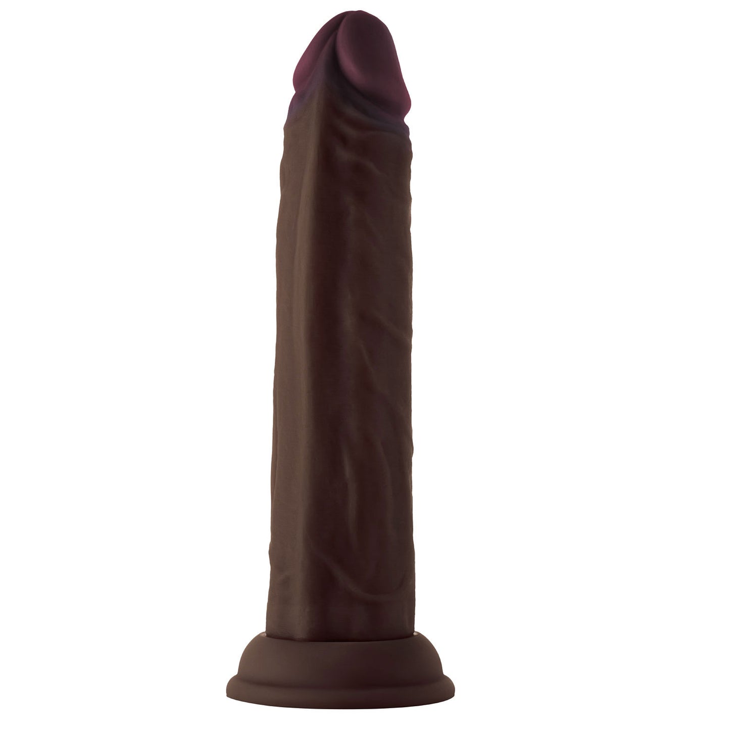 Shaft - Model J 8.5 Inch Liquid Silicone Dong - Mahogany - Not Very Vanilla