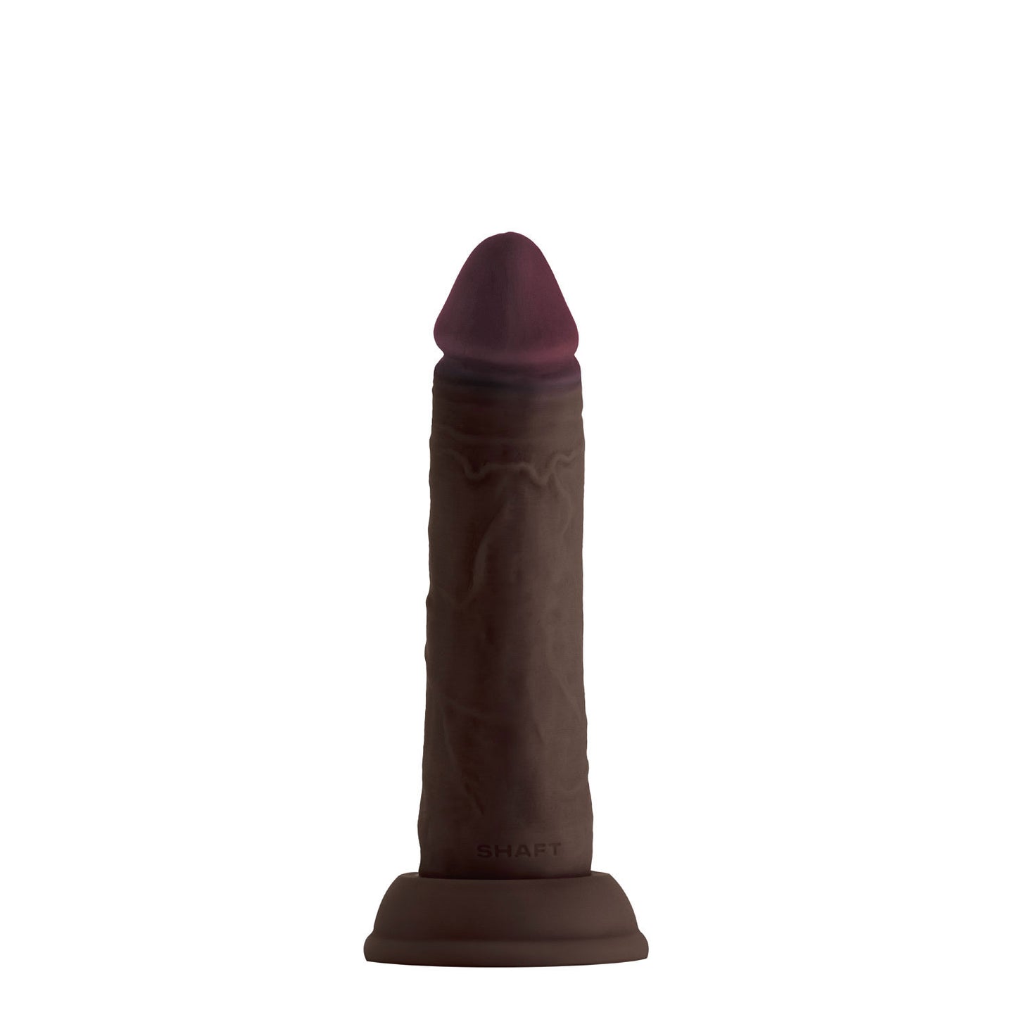 Shaft - Model J 6.5 Inch Liquid Silicone Dong - Mahogany - Not Very Vanilla