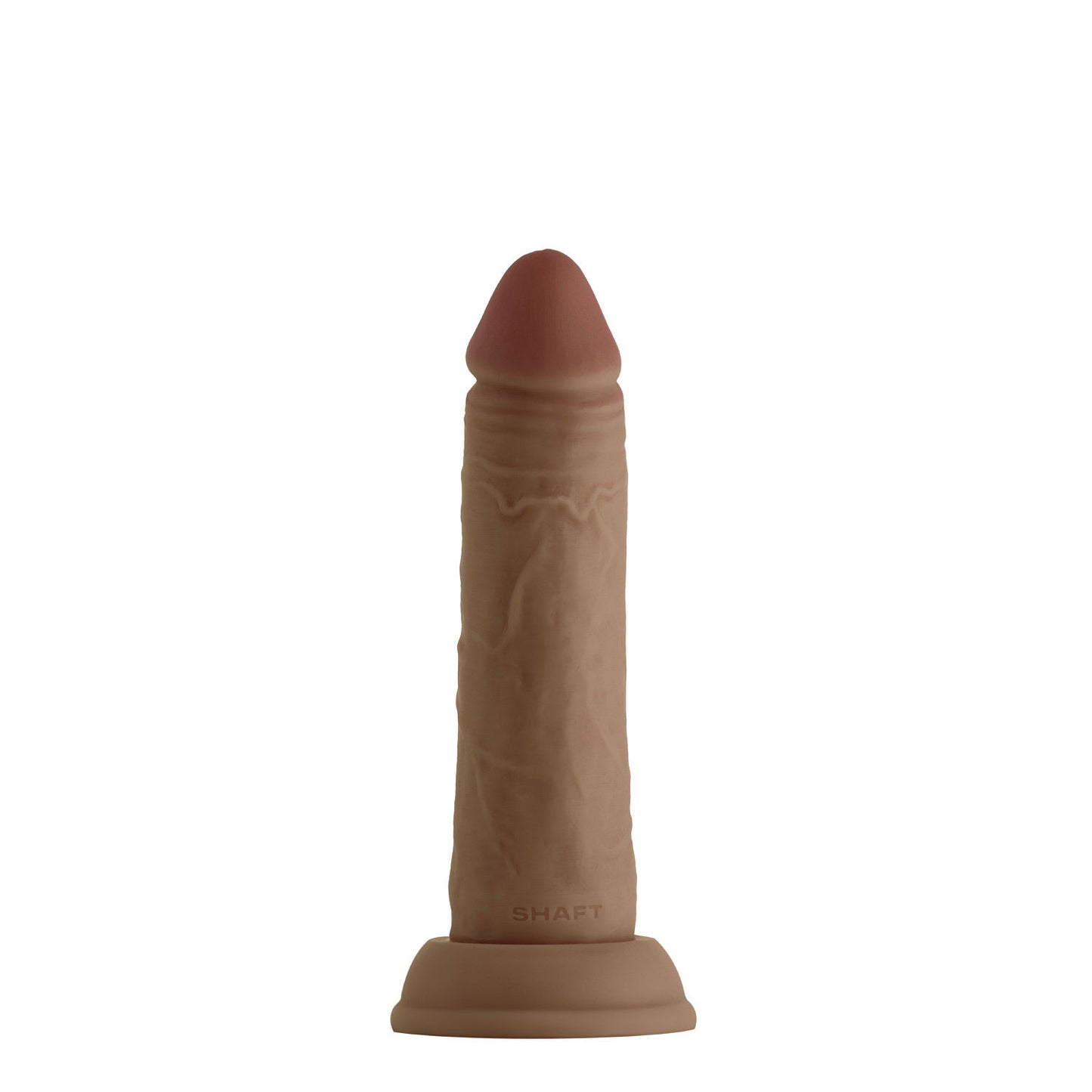 Shaft - Model J 6.5 Inch Liquid Silicone Dong - Oak - Not Very Vanilla