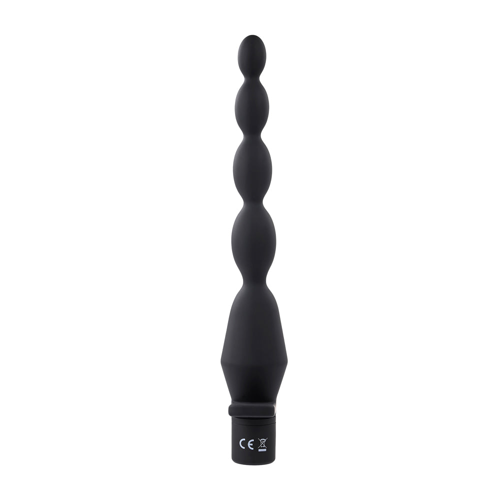 Vibrating Butt Beads - Black - Not Very Vanilla