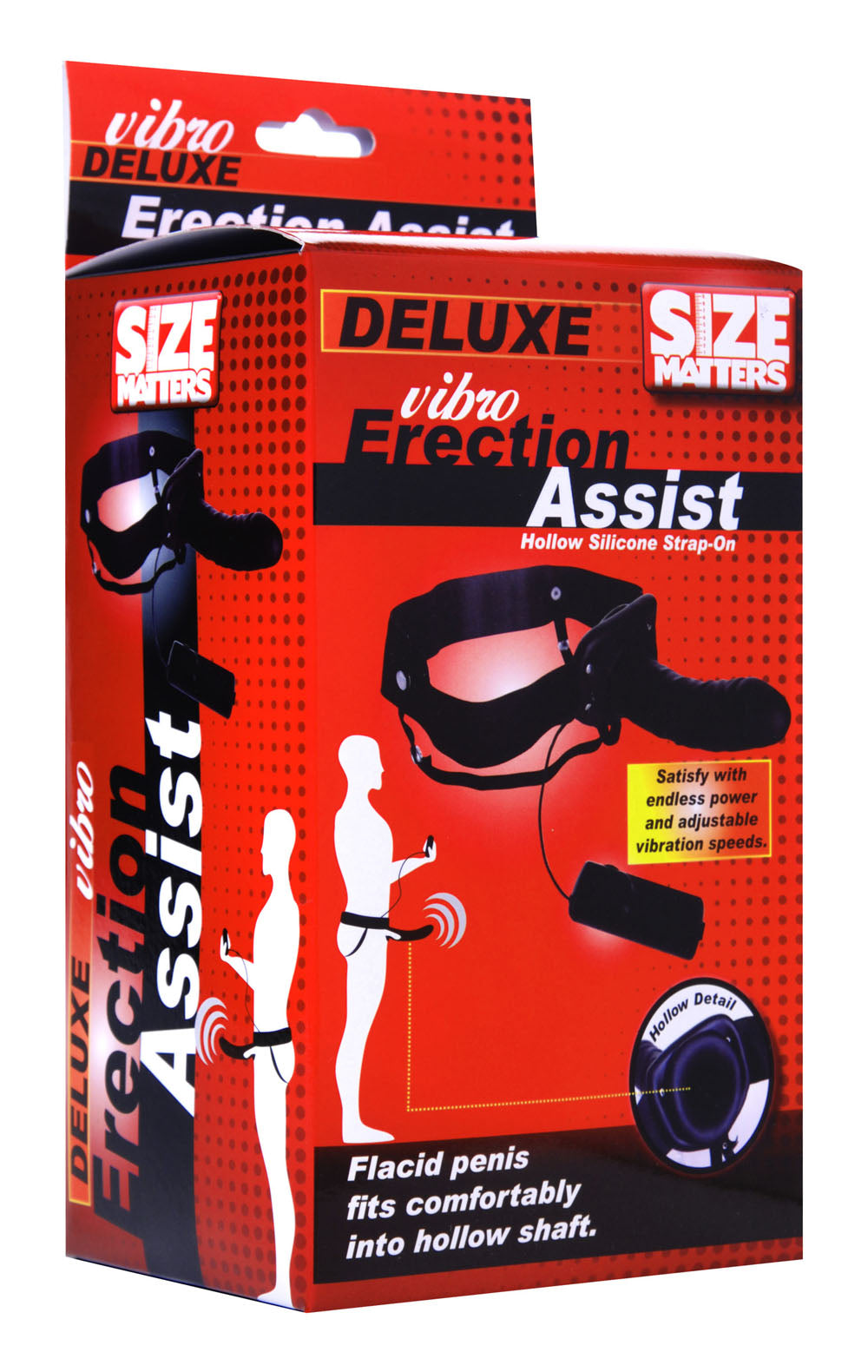 Deluxe Vibro Erection Assist Hollow Silicone Strap-On - Not Very Vanilla