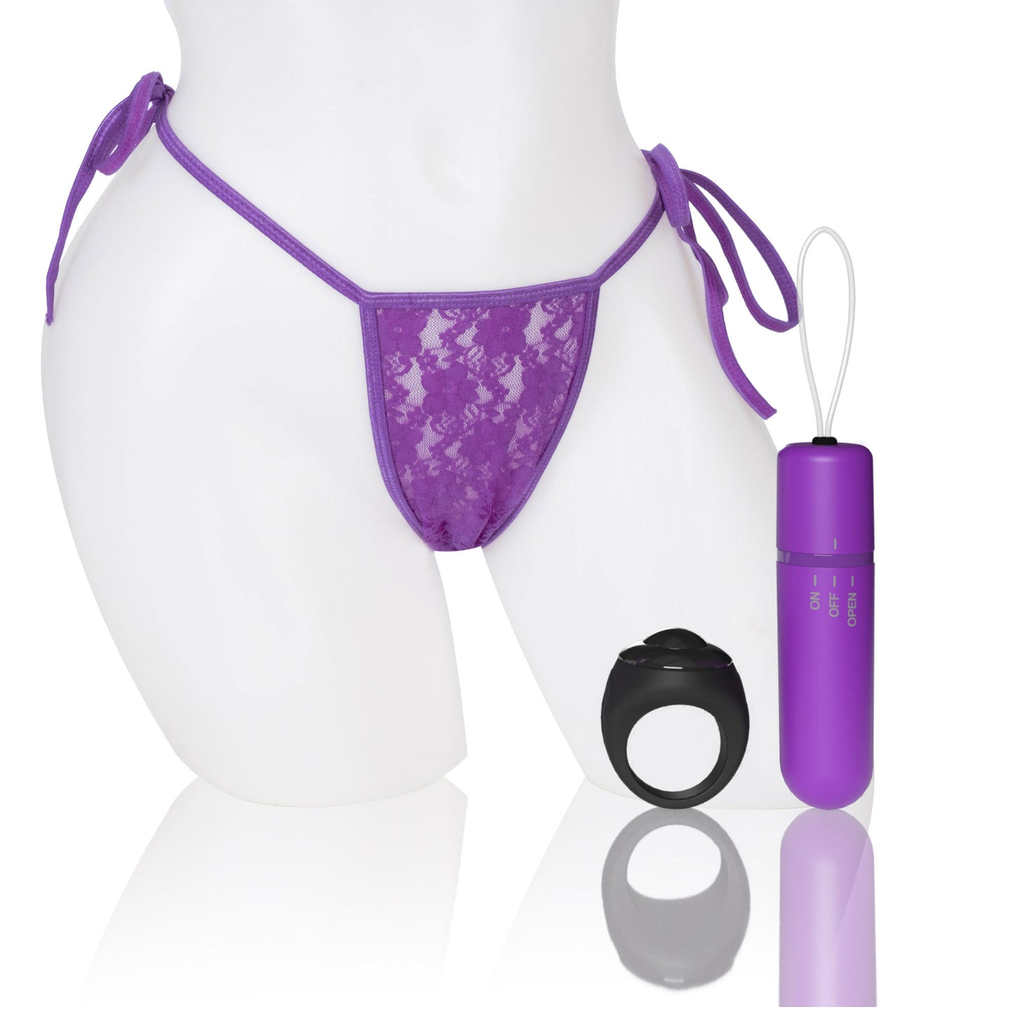 Screaming O 4t - Vibrating Panty Set With Remote Control Ring - Grape - Not Very Vanilla