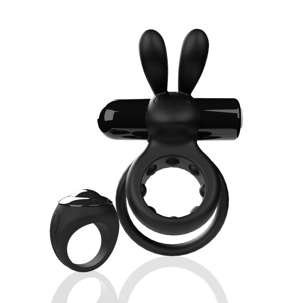 Screaming O Remote Controlled Ohare Vibrating Ring - Black - Not Very Vanilla