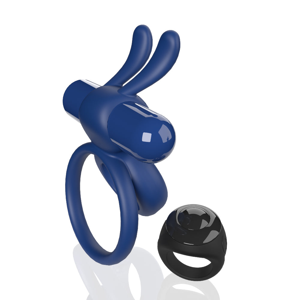 Screaming O Remote Controlled Ohare Vibrating Ring - Blue - Not Very Vanilla