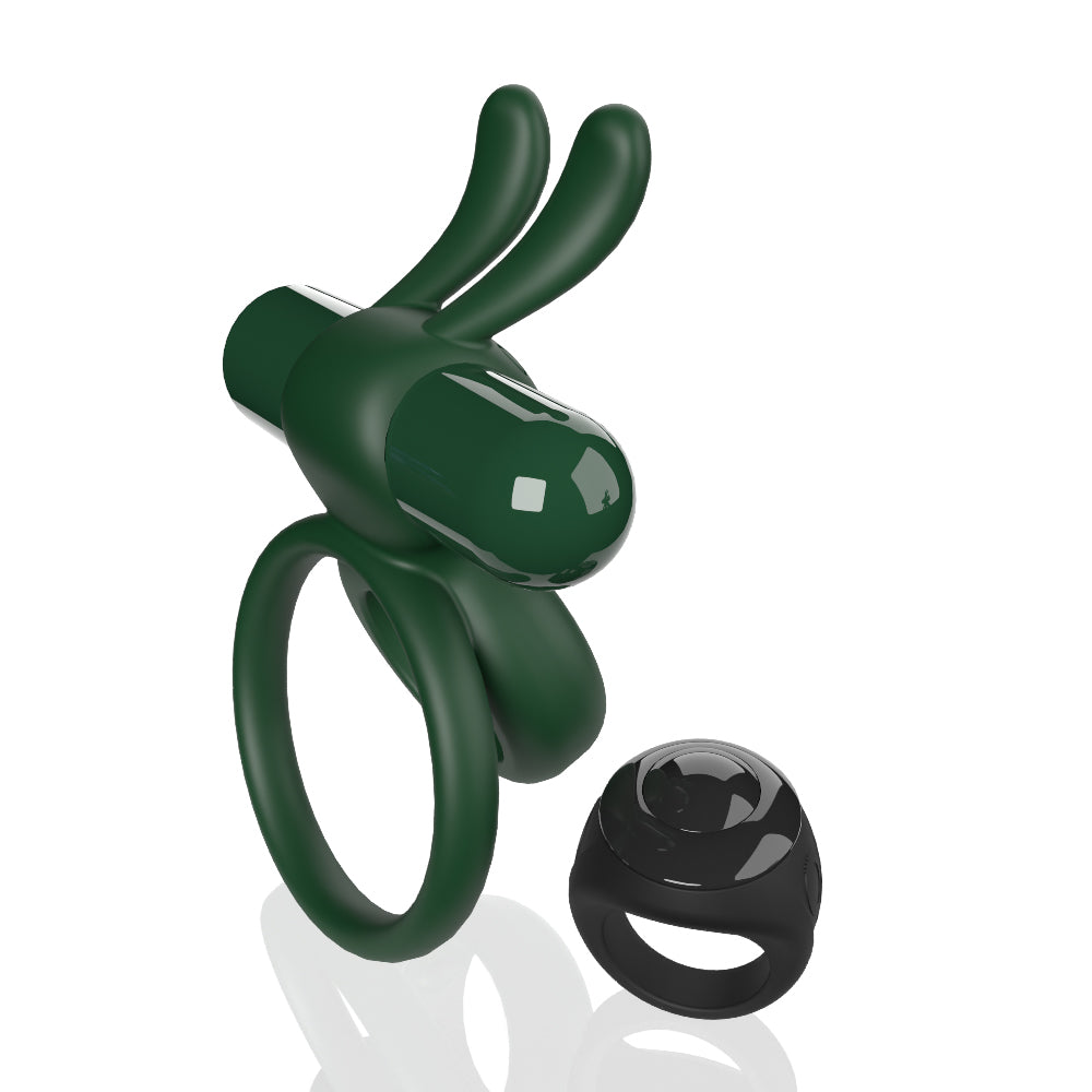 Screaming O Remote Controlled Ohare Vibrating Ring - Green - Not Very Vanilla