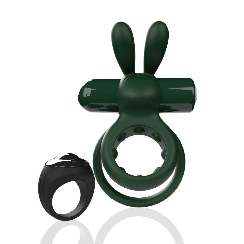 Screaming O Remote Controlled Ohare Vibrating Ring - Green - Not Very Vanilla