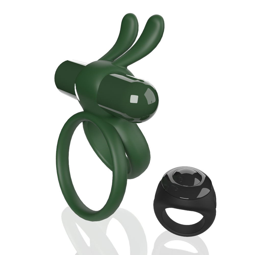 Screaming O Remote Controlled Ohare XL Vibrating Ring - Green - Not Very Vanilla