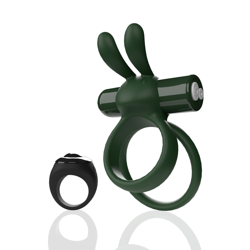 Screaming O Remote Controlled Ohare XL Vibrating Ring - Green - Not Very Vanilla