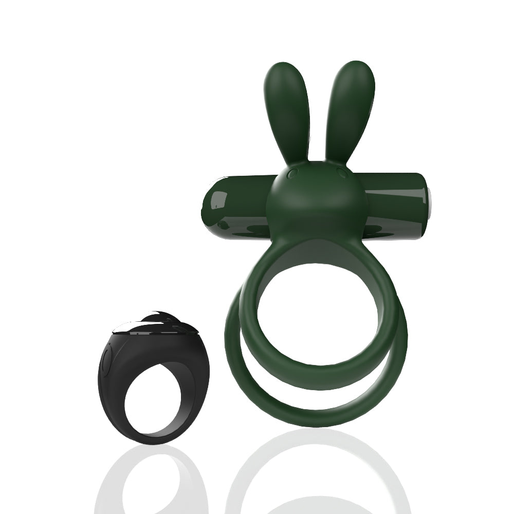 Screaming O Remote Controlled Ohare XL Vibrating Ring - Green - Not Very Vanilla