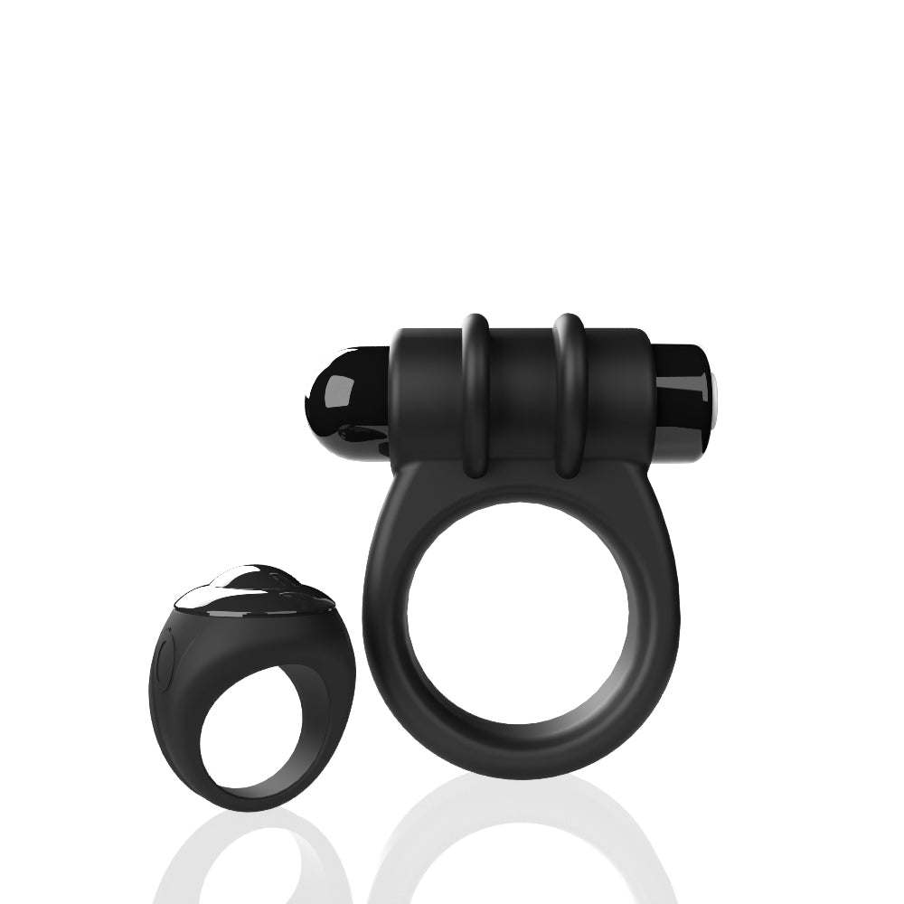 Screaming O Remote Controlled Switch Vibrating Ring - Black - Not Very Vanilla