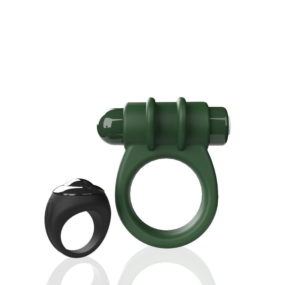 Screaming O Remote Controlled Switch Vibrating Ring - Green - Not Very Vanilla