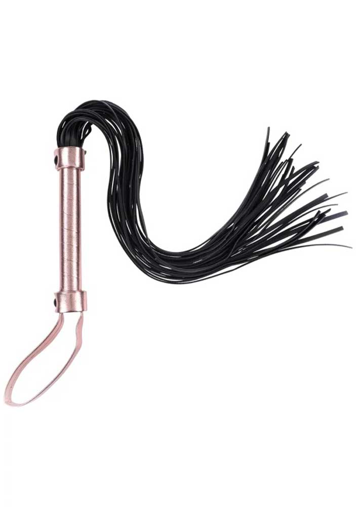 Brat Flogger - Black / Rose Gold - Not Very Vanilla